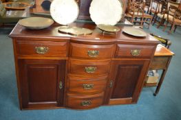 Victorian Mahogany Bow Front Sideboard