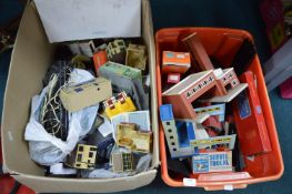 Two Model Railway Building, plus Triang Minic Track and Buildings, etc.