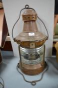 Copper Ships Lamp