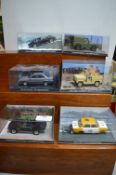 Six James Bond Diecast Vehicles from The Living Daylights by G.E. Fabbri