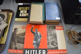 Six Volumes of Hitler's Mein Kampf plus Related German Books