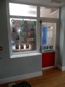 *uPVC Fire Door with Frosted Glass Panels ~2x2.6m