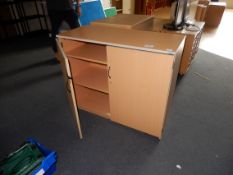 *Double Door Storage Cabinet in Lightwood Finish