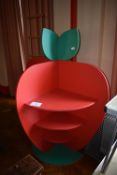 *Novelty Bookshelf in the form of a Large Red Appl