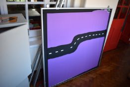 *Aluminium Framed Noticeboard with Wall Track