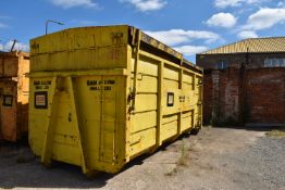 *40 Yard Hook Load Asbestos Skip with Cover