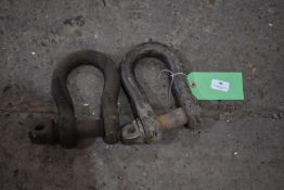*Pair of 6.25-ton Bow Shackles