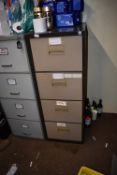 *Coffee & Cream Four Drawer Foolscap Filing Cabine