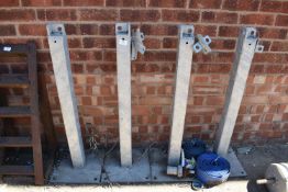 *Four Stanchions on Base Plates