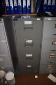 *Grey Four Drawer Foolscap Filing Cabinet