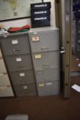 *Grey Four Drawer Foolscap Filing Cabinet