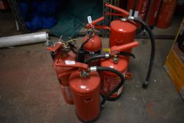 *Six Assorted Fire Extinguishers