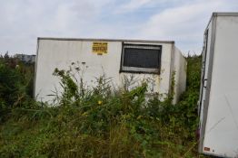 *White Mobile Welfare Unit Trailer with 55mm Ball Coupling (this lot is located at the Melton