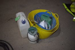 *Quantity of Plastic Tubs, Barrels, Building Bucke