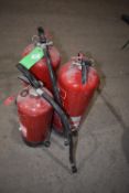 *Two Water and One Powder Fire Extinguishers