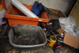 *Three Buckets of Various Nails