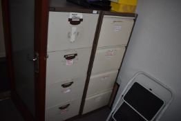 *Two Bisley Four Drawer Foolscap Filing Cabinets
