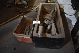 *Two Tubs of Drill Bits and Chucks; Morse Taper an