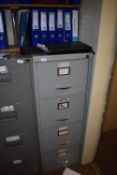 *Grey Four Drawer Foolscap Filing Cabinet