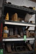 *Three Shelves to Include Various Excavator Bucket