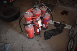 *Six Assorted Fire Extinguishers
