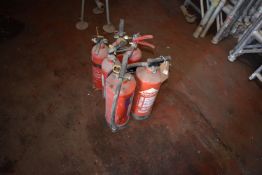 *Six Assorted Fire Extinguishers