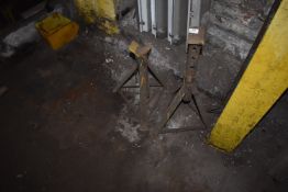 *Two Adjustable Height Axle Stands