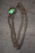 *Pair of Lifting Chains with Spade Hooks