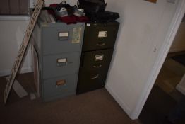 *Two Vintage Three Foolscap Filing Cabinets