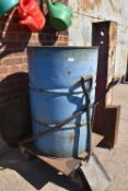 *45-Gallon Drum on Trolley
