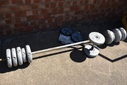 *Two Weight Bars and a Quantity of 2.5kg Weights