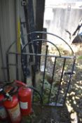 *Wrought Iron Gate with Steel Columns