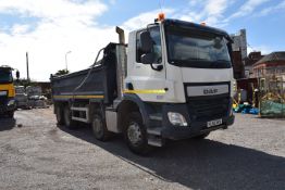 *DAF/CF440FAD Euro6 Eight Wheel Tipper with Thompsons UK Body Easy Sheet, Reg: FL66 VVD
