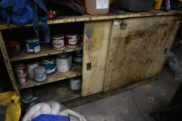 *Steel Cabinet with Sliding Doors