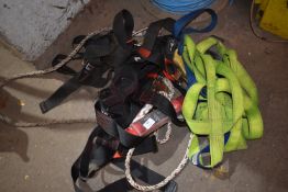 *Three Safety Harness with Lanyards