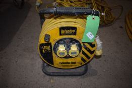 *Defender 50m 110v Extension Reel with Two Outlets