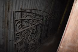 *Decorative Wrought Iron Gate ~3.5m with Swirls, C