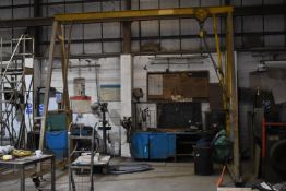 *1-ton Portable A-Frame with Chain Block Fitted on