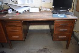 *Vintage Desk with Six Drawers
