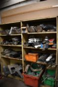 *Two Steel Shelving Units and Contents of Various