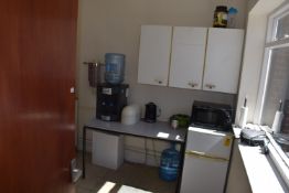 *Contents of Tea Room to Include Fridge, Kettle, Extension Lead, etc.