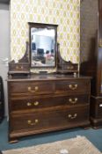 Edwardian Mirrored Back Dressing Table