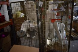 *Two Cages Containing Mannequin Parts, Spares, Wigs, etc. ~4 Mannequins (cage not included)