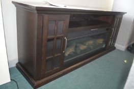 *Mason Media Electric Log Effect Fire with Darkwoo