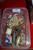 Vintage Costume Jewellery Brooches, hat Pins, etc.