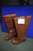 *Evans Ladies Extra Wide Sit Boots Size: 8