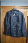 *Evans Size: 26/28 Black Synthetic Leather Jacket