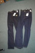 *Two Pairs of Evans Size: 26R Blue Denim Jeans