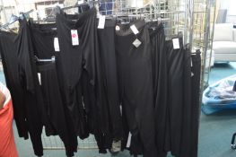 *Eleven Pairs of Evans Black Trousers Size: 24