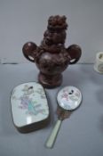 Chinese Part Dressing Set and Lidded Pot